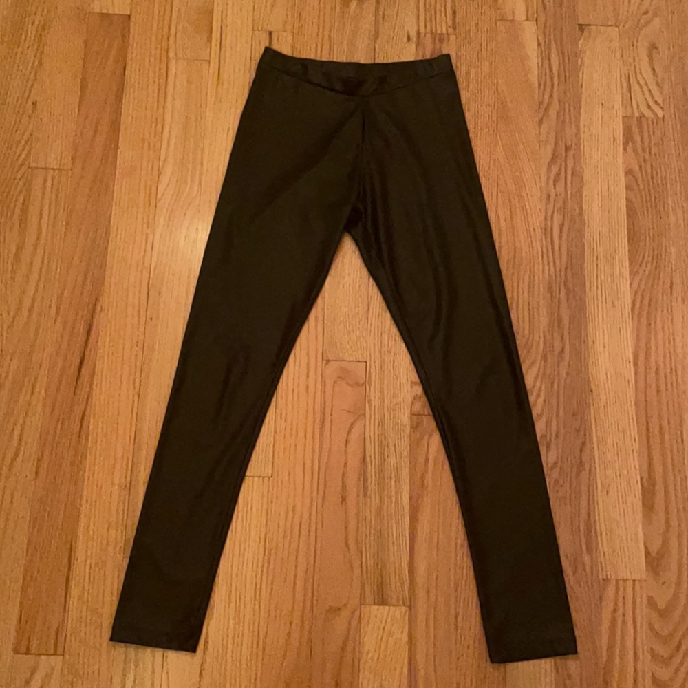 Girls Black Leather Leggings 🖤🖤